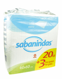 Sabanindas extra protect 60x60cm 20 und