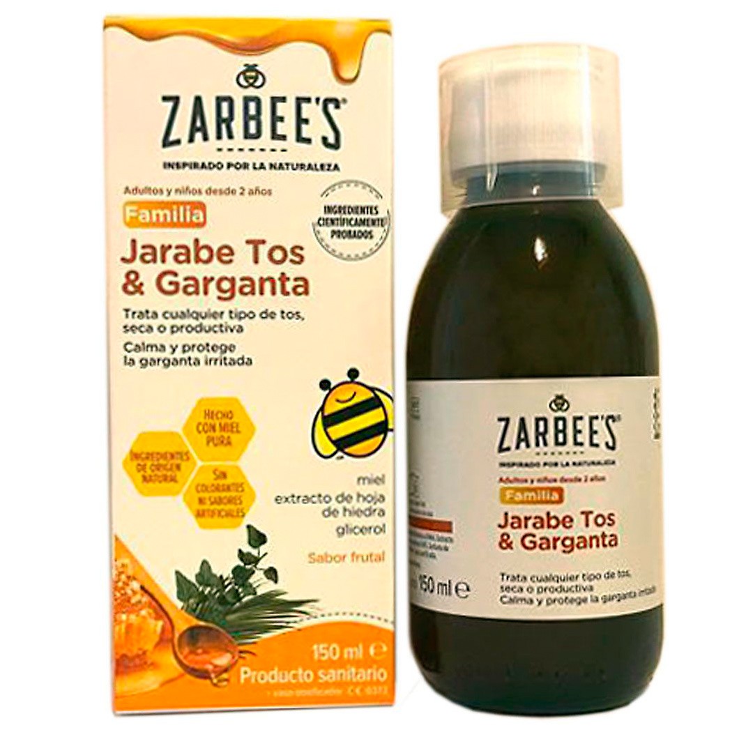 Zarbees jarabe familia tos y garganta 150ml