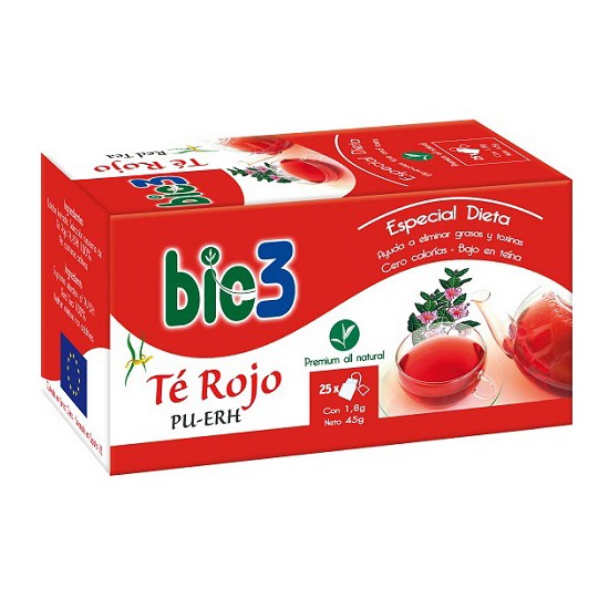 Bio3 te rojo ecológico 25 bolsitas